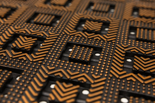 Wycieraczka gumowa kolor M44 ażurowa kwadraty brąz