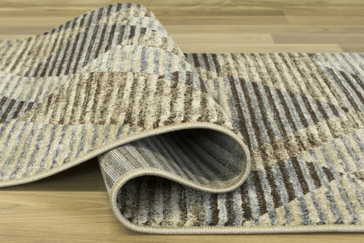 Chodnik Daffi 13126/130 Beż Szary Brąz Trójkąty szerokość 100 cm