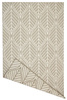 Dywan Dwustronny Sznurkowy Brussels 205647/10210 coffee Beż Krem Listki Outdoor