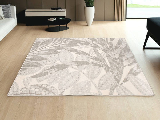 Wełniany Dywan Isfahan-M Zamio Popielaty Wełna Liście Palm