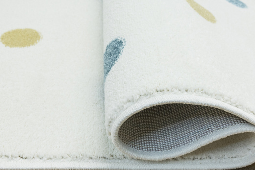 Wykładzina Dziecięca Lima C275A cream/lila Krem Kropki szerokość 4 m