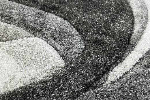 Dywan Kandy N402A m.grey/antraci Fale Abstrakcja Szary Grafit Fryz