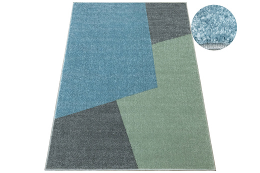 Dywan Dziecięcy Lima M046A blue/green Zielony Szary Niebieski