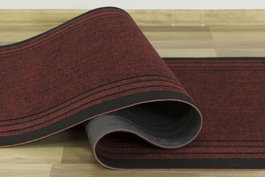 Antypoślizgowy Chodnik Wycieraczka Rekord 877 bordo szerokość 100 cm