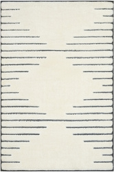 Dywan Shaggy Lula Soft IM43A Black/Bone Romby Krem Czarny Grafit