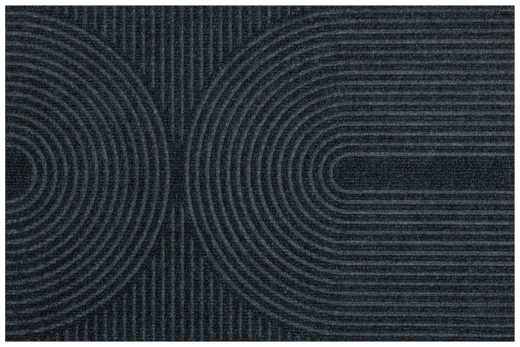 Wycieraczka Antypoślizgowa Tłoczona T-025 Grafit Półkola