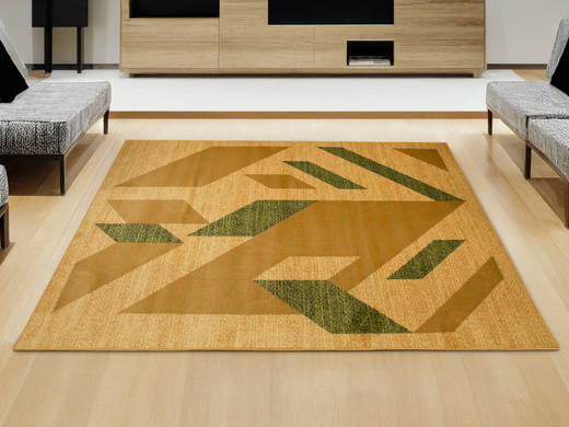 Dywan Agnella Standard Kanas Beż Oliwka Abstrakcja