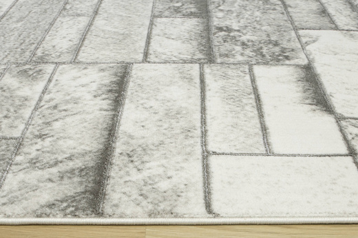 Dywan Felix 9250A l.grey/white Lśniący Szary Krem Prostokąty Marmur