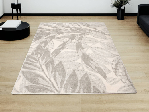 Wełniany Dywan Isfahan-M Zamio Popielaty Wełna Liście Palm