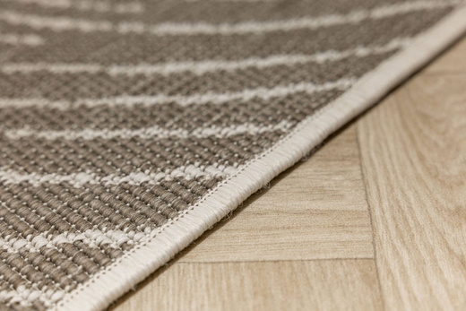 Dywan Dwustronny Sznurkowy Brussels 205784/10620 linen Jasny Beż Krem Liście Outdoor