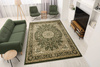 Dywan Super Rose 3558A d.green/d.gree Ornament Rozeta Zieleń