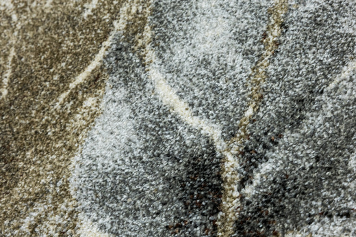 Dywan Ponte N852A l.grey/cream Brąz Szary Listki