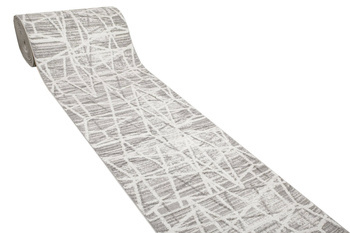 Chodnik Loris G162D cream/d.grey Stebrzysty Szary Krem szerokość 70 cm