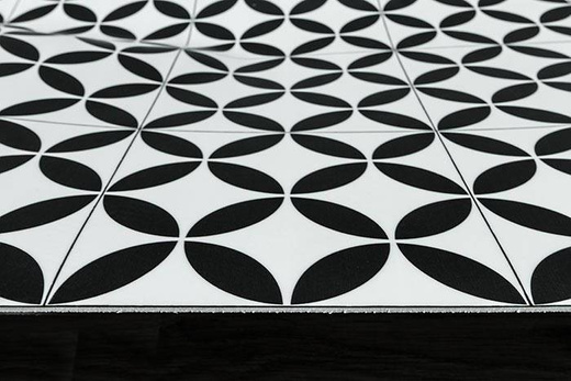 Wykładzina PCV Bubblegum Magali 096 czarna szerokość 2 m