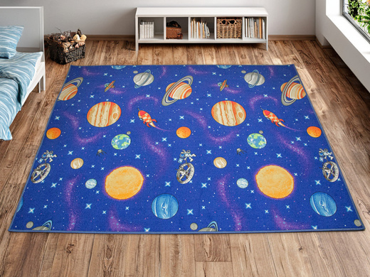 Dywan Dziecięcy Galaxy Galaktyka Komos Rakiety Planety