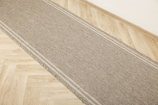 Antypoślizgowy Chodnik Scandigel 5725/UT Beż Krem Pasy szerokość 90 cm