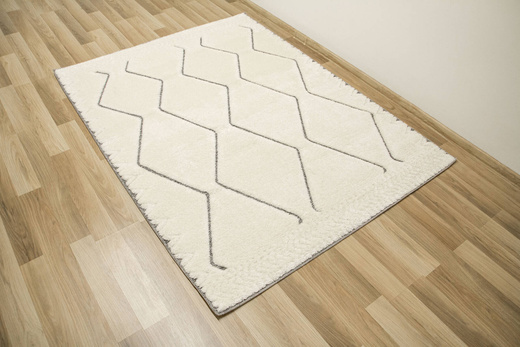 Dywan Shaggy Lula Soft IM09A L.Gr/Bon Krem Szary Zygzaki