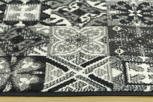 Chodnik luna 503754/89922 patchwork szary szerokość 60 cm