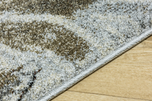 Dywan Ponte N852A l.grey/cream Brąz Szary Listki