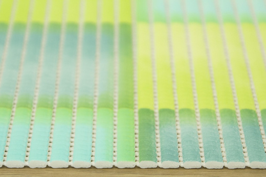 Mata Łazienkowa Softy-tex 844 zielona kratka szerokość 65 cm