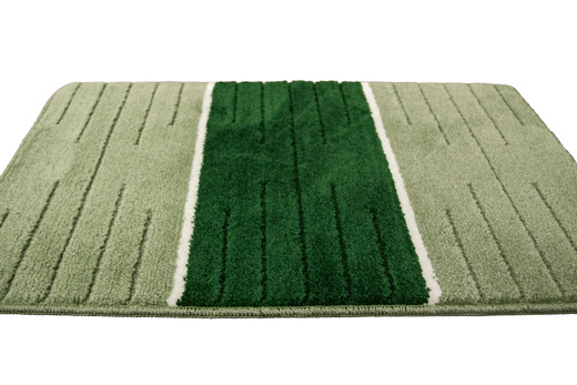 Komplet 2-częściowy Łazienkowy Como Green Zieleń Krem Pasy