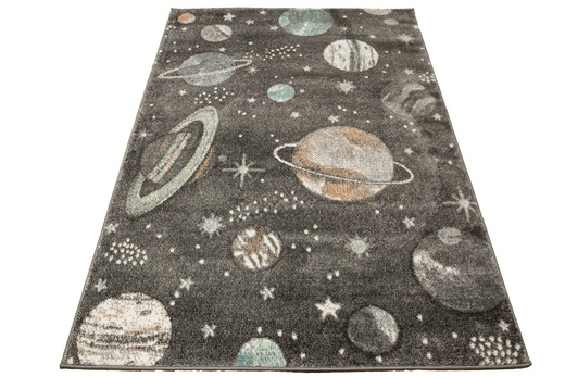 Dywan Lima C288A d.grey/l.grey Szary Kremowy Planety Gwiazdy Kosmos