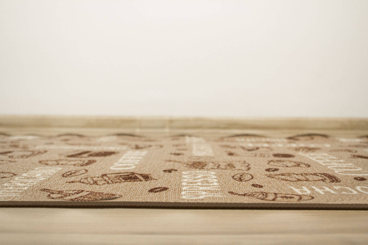 Antypoślizgowy Chodnik Coffee 04 Brąz Beż szerokość 100 cm