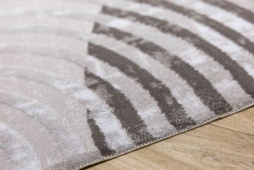 Dywan Nantes Nantes NT209A Beige/Brown Szarobeżowy Półkola