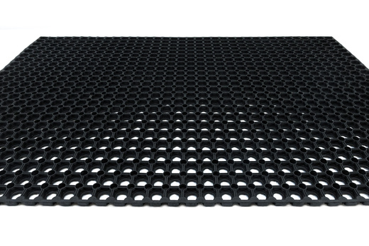 Mata Przerostowa Na Place Zabaw Ażurowa Gumowa Czarny