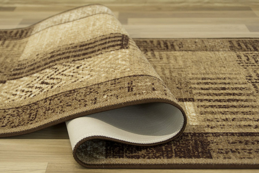 Antypoślizgowy Chodnik Essenza Brąz szerokość 80 cm