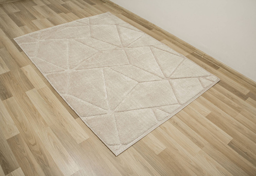 Dywan Shaggy Lula Soft IM87A Beige Romby Trójkąty Beż