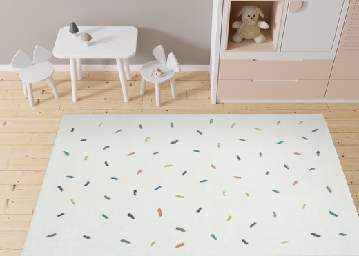 Dywan Dziecięcy Lima M039A cream/blue Krem Kreski