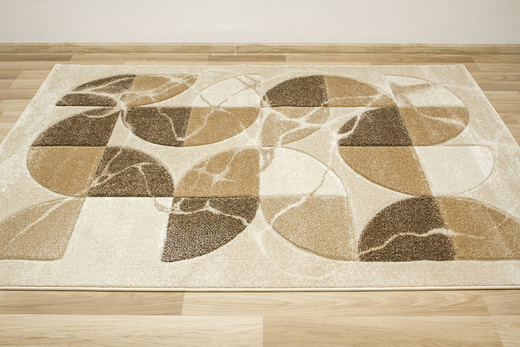 Dywan Amelia A472A cream/beige Beżowy Brązowy Półkola Marmur