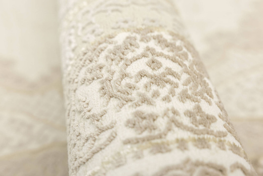 Lśniący Dywan Allora Plus E976A cream/beige Krem Beż Złoty Ornament