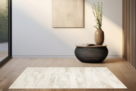 Dywan Illusion H007A cream/l.greyHB Szary Krem Beż Lśniący Linie