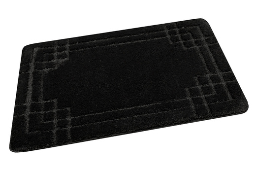 Dywanik Łazienkowy Antypoślizgowy Sego Black Czarny Prostokąty Mozaika