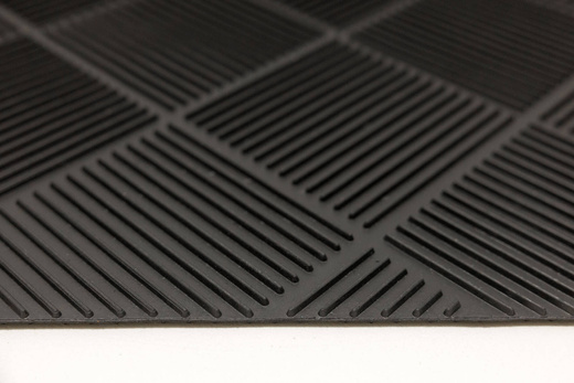 Wycieraczka gumowa kolor M58 dwustronna antypoślizgowa brąz czerń jodełka karo