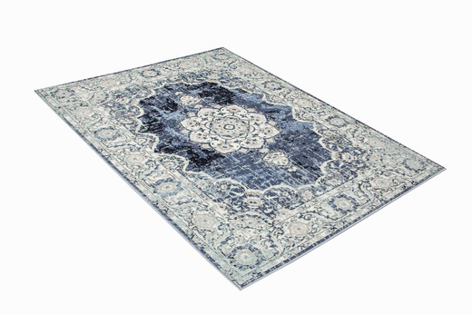 Dywan Victoria 7094A l.blue/cream Ornament Niebieski Krem