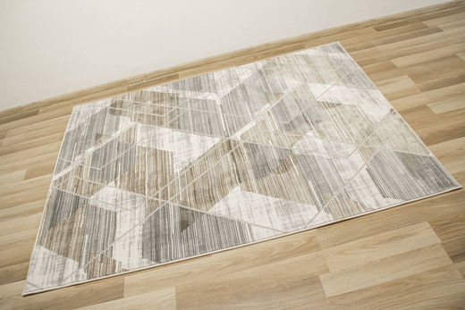 Dywan Adana J0065 Gray Szary Beż Romby