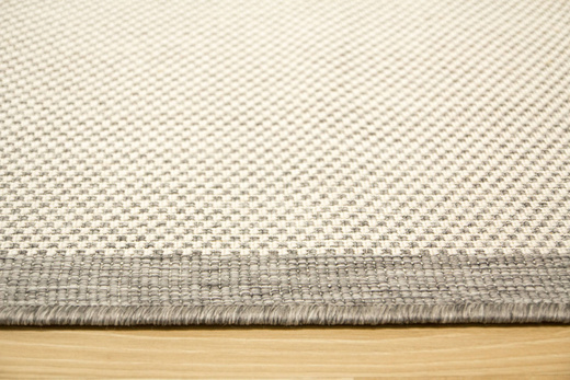Dywan Dwustronny Sznurkowy Brussels 205014/10010 Silver Romby Kratka Outdoor