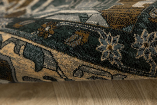 Wełniany Dywan Dywilan Superior Oman Dark Blue Ornament