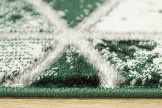 Dywan Diamond K4432Z green Butelkowa Zieleń Romby Bryły