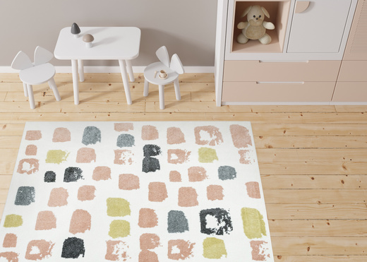 Dywan Dziecięcy Lima M038A cream/rose Krem Róż Szary