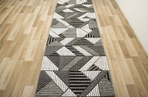 Chodnik Amelia A632A Grey Szary Linie Paski Kreski szerokość 100 cm