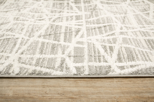 Chodnik Loris G162D cream/d.grey Stebrzysty Szary Krem szerokość 100 cm