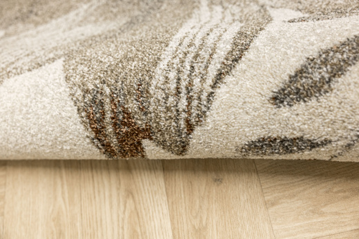 Dywan Ponte N879A l.grey/beige Brąz Szary Kwiaty