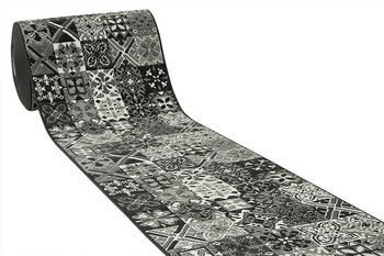 Chodnik luna 503754/89922 patchwork szary szerokość 70 cm