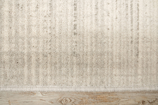 Wełniany Dywan Isfahan-M Rite Popielaty Szary KremowyKratka