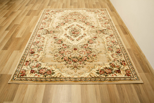 Dywan Lotos 1569/110 Ornament Kwiaty Beż