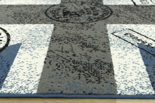 Dywan KIDS 532705/94955 jeans flaga UK